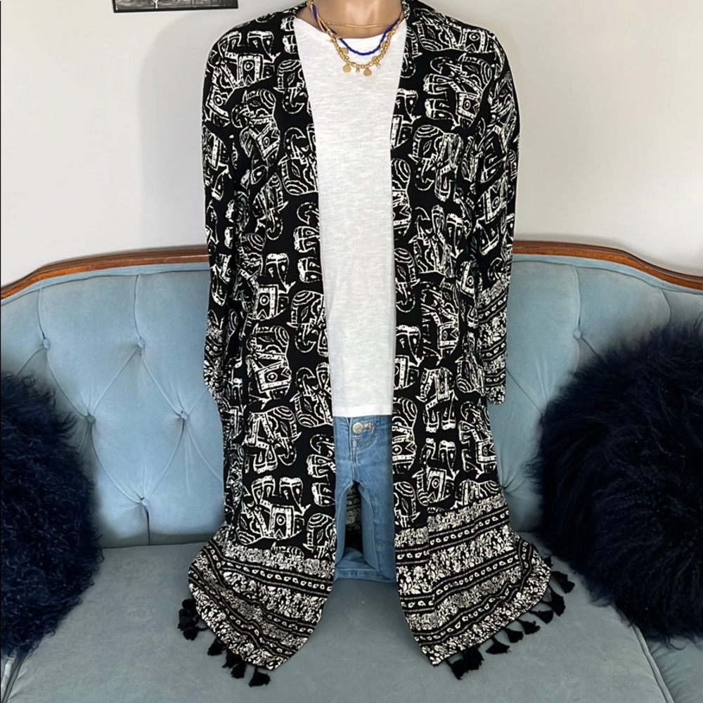 Bohemian style kimono